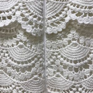 White House | Black Market women’s sz 8 sleeveless white ruffle tiered dress nwt